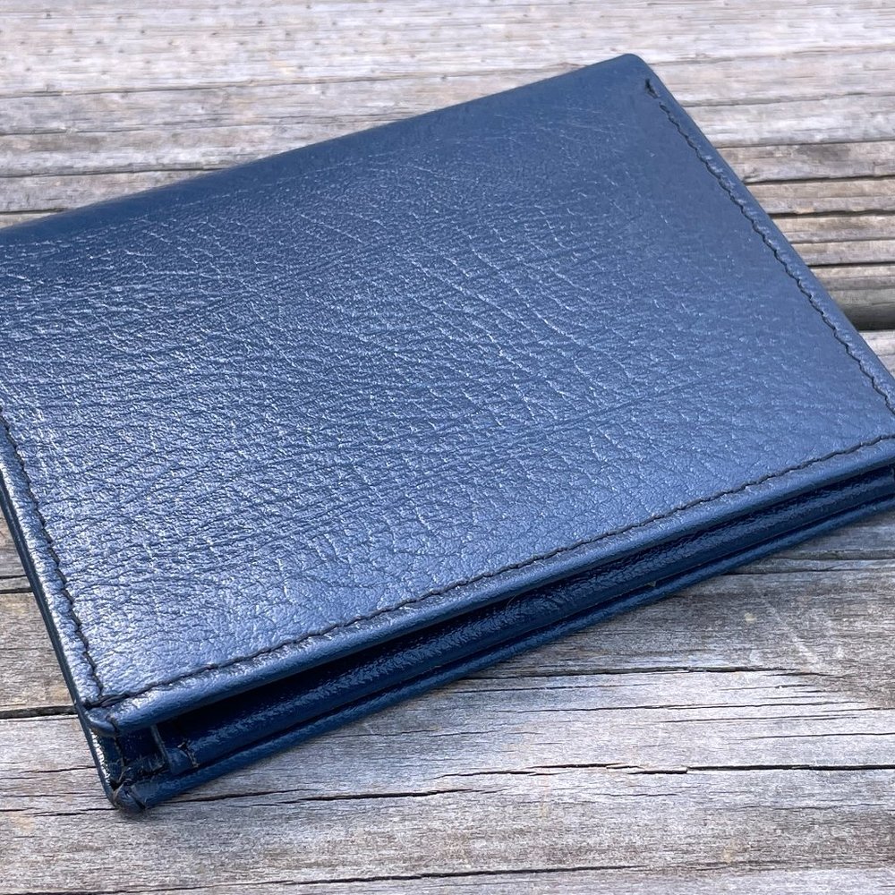 Handmade Leather Wallet Men Card Holder Purse Genuine Leather Bi fold Wallet